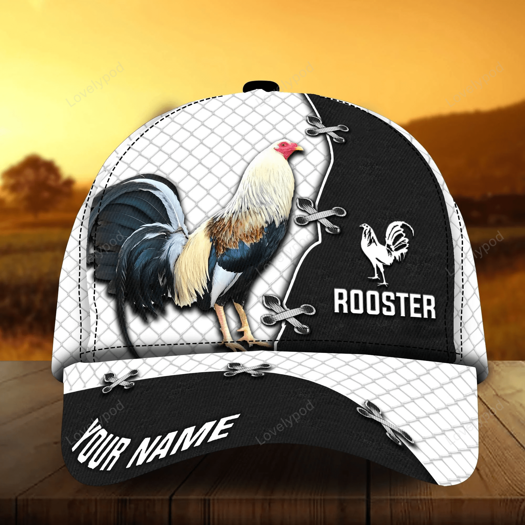 Personalized Cap Hat For Rooster Lover, Premium Rooster 3D Cap Hat Multicolor, Cap With Chicken Trucker Hats Custom Hats Gifts For Men & Women