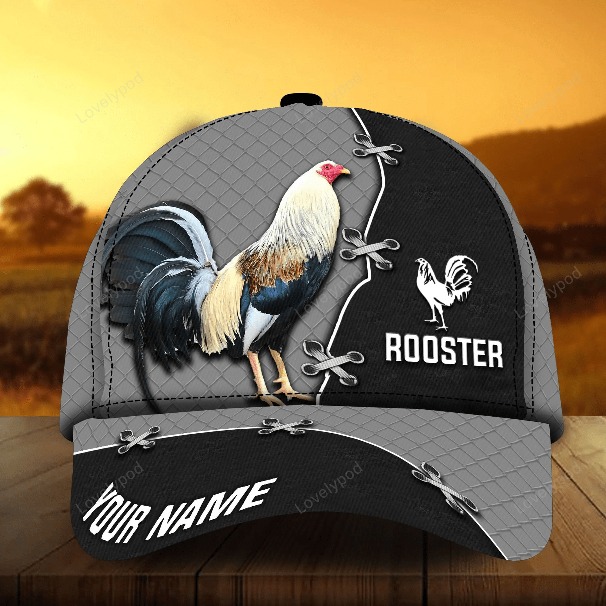 Personalized Cap Hat For Rooster Lover, Premium Rooster 3D Cap Hat Multicolor, Cap With Chicken Trucker Hats Custom Hats Gifts For Men & Women