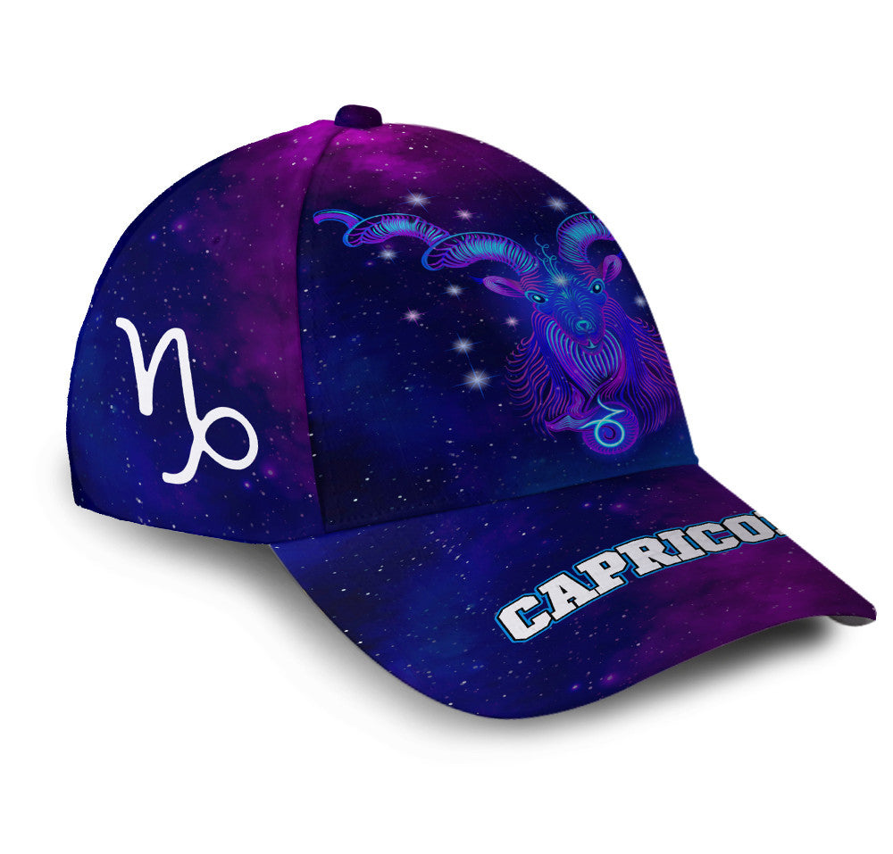 Personalized Capricorn Miraculous Galaxy Hat Classic Cap Trucker Hats Custom Hats Gifts For Men & Women