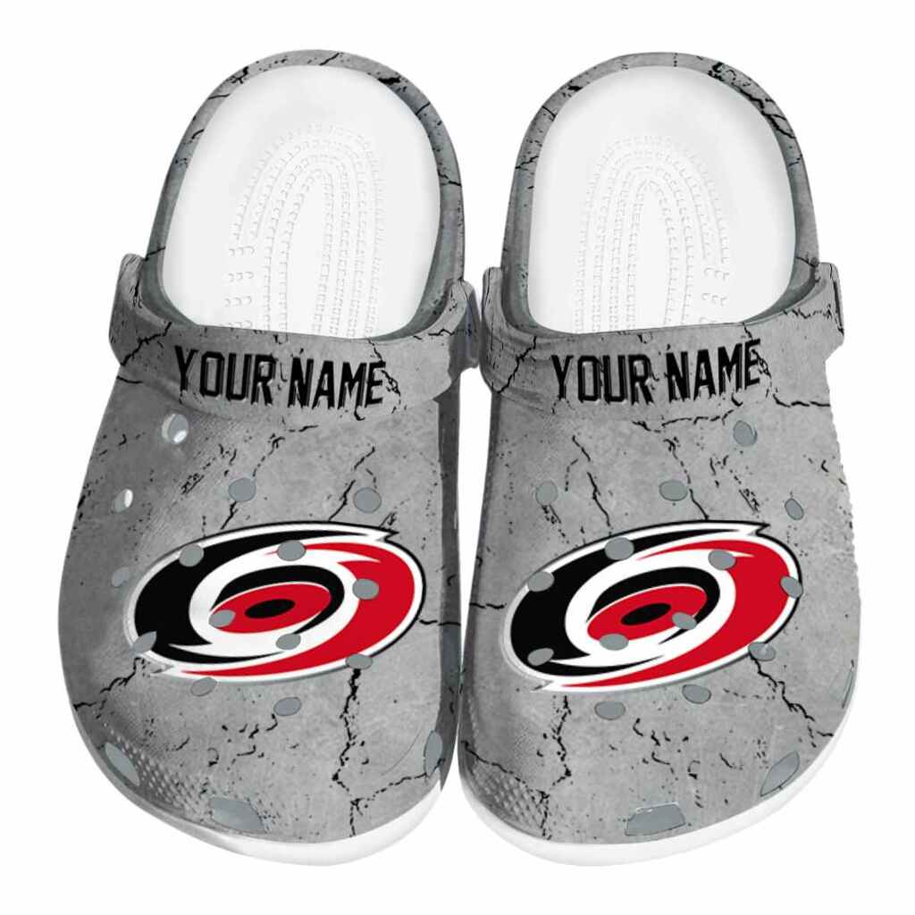 Personalized Carolina Hurricanes Cracked Texture ClogTVC1801871