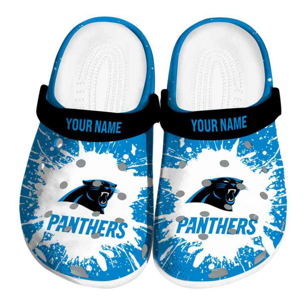Personalized Carolina Panthers Splash Art ClogTVC180103