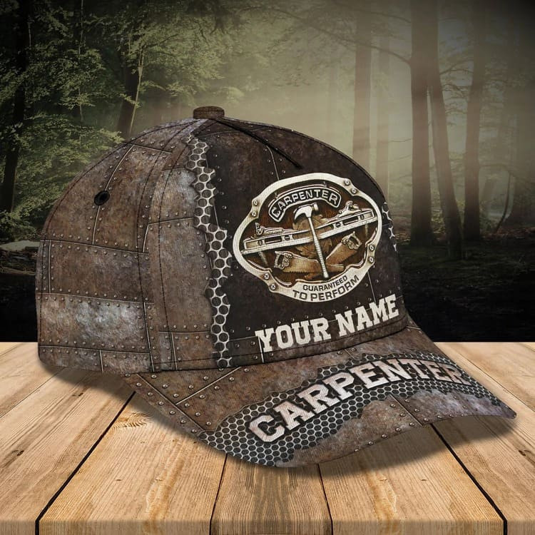 Personalized Carpenter Tool 3D Baseball Cap for Carpenter, Hammer and Saw Carpenter Hat for Him Trucker Hats Custom Hats Gifts For Men & Women