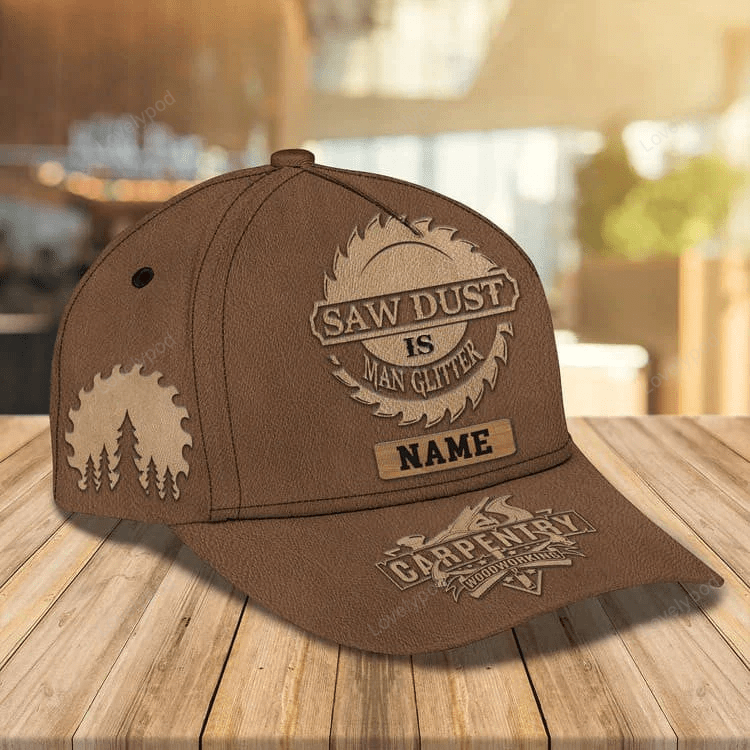 Personalized Carpentry 3D Classic Cap for Carpenter, Carpentry Hat for Dad Gift Trucker Hats Custom Hats Gifts For Men & Women