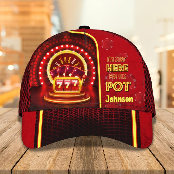 Personalized Casino 3D Baseball Cap for Men & Women, Casino Hat for Players Trucker Hats Custom Hats Gifts For Men & Women