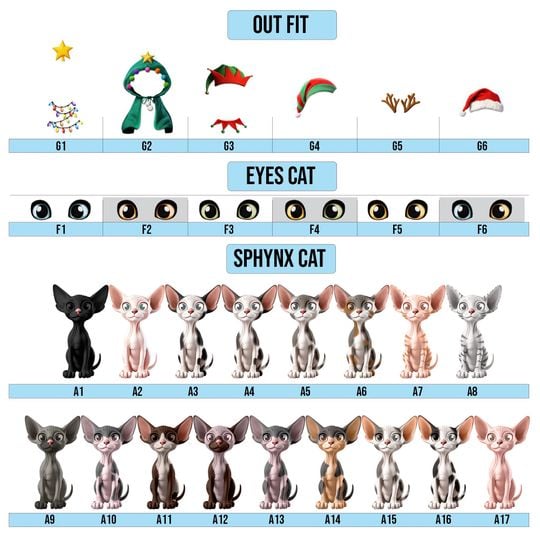 Personalized Cat Christmas Sweater | Meowy Catmas Ugly Sweater | Custom Pet Name Sweatshirt | Funny Holiday Gift for Cat Lovers - Image 12