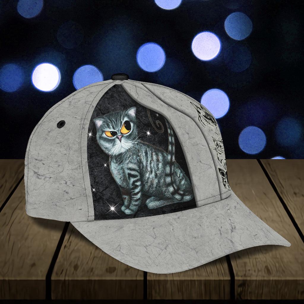 Personalized Cat Classic Cap, Personalized Gift for Cat Lovers, Cat Mom, Cat Dad Trucker Hats Custom Hats Gifts For Men & Women