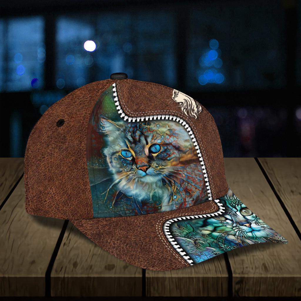 Personalized Cat Classic Cap, Personalized Gift for Cat Lovers, Cat Mom, Cat Dad Trucker Hats Custom Hats Gifts For Men & Women