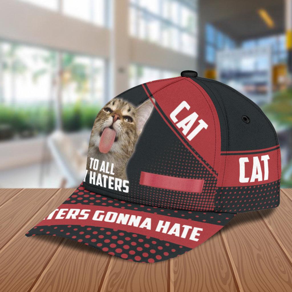 Personalized Cat Classic Cap, Personalized Gift for Cat Lovers, Cat Mom, Cat Dad Trucker Hats Custom Hats Gifts For Men & Women