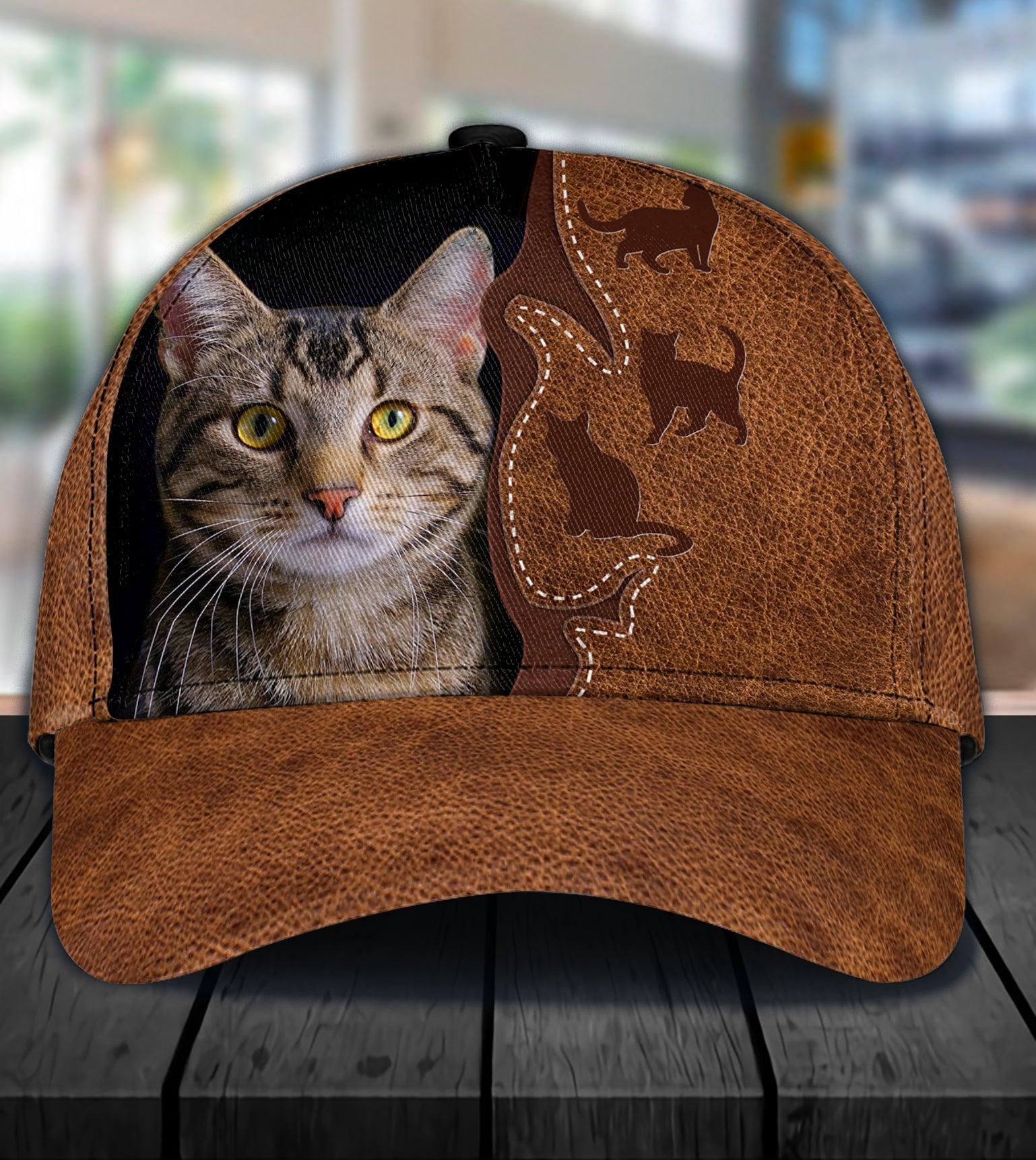 Personalized Cat Classic Cap, Personalized Gift for Cat Lovers, Cat Mom, Cat Dad Trucker Hats Custom Hats Gifts For Men & Women
