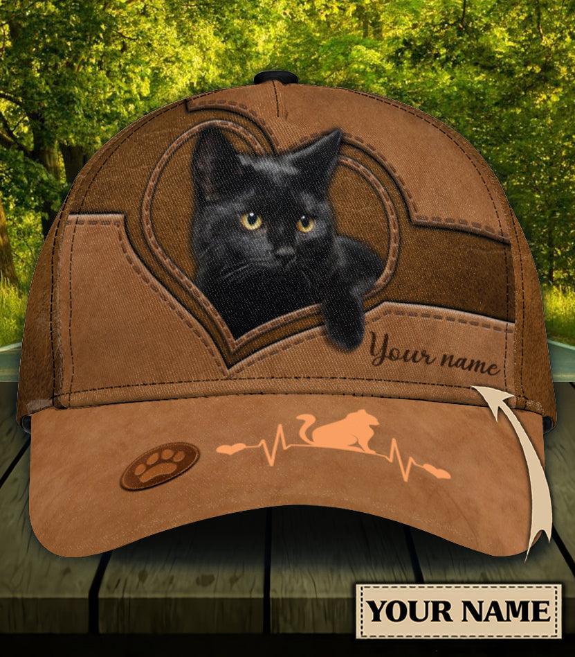 Personalized Cat Classic Cap, Personalized Gift for Cat Lovers, Cat Mom, Cat Dad Trucker Hats Custom Hats Gifts For Men & Women