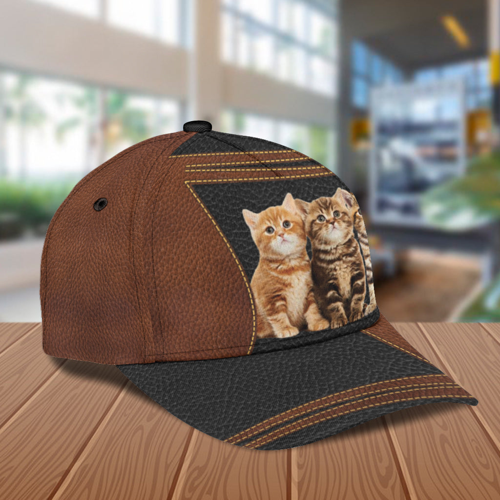 Personalized Cat Classic Cap, Personalized Gift for Cat Lovers, Cat Mom, Cat Dad Trucker Hats Custom Hats Gifts For Men & Women