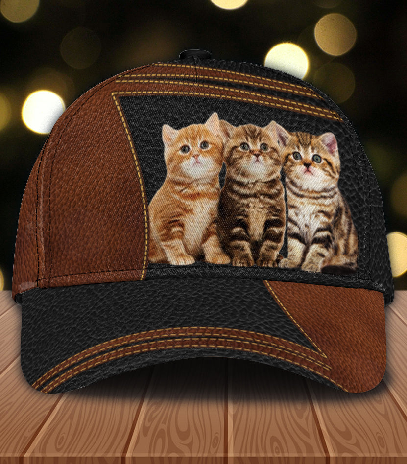 Personalized Cat Classic Cap, Personalized Gift for Cat Lovers, Cat Mom, Cat Dad Trucker Hats Custom Hats Gifts For Men & Women