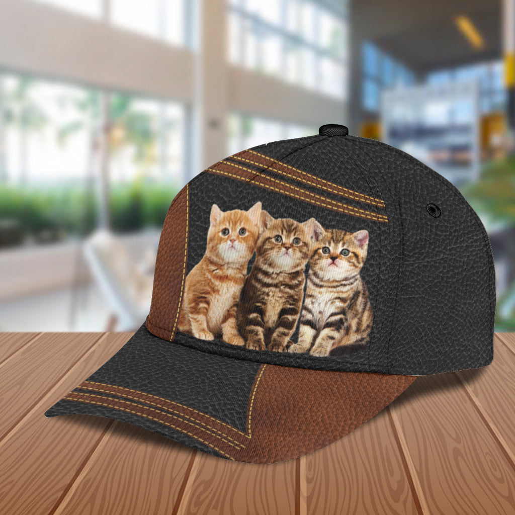 Personalized Cat Classic Cap, Personalized Gift for Cat Lovers, Cat Mom, Cat Dad Trucker Hats Custom Hats Gifts For Men & Women