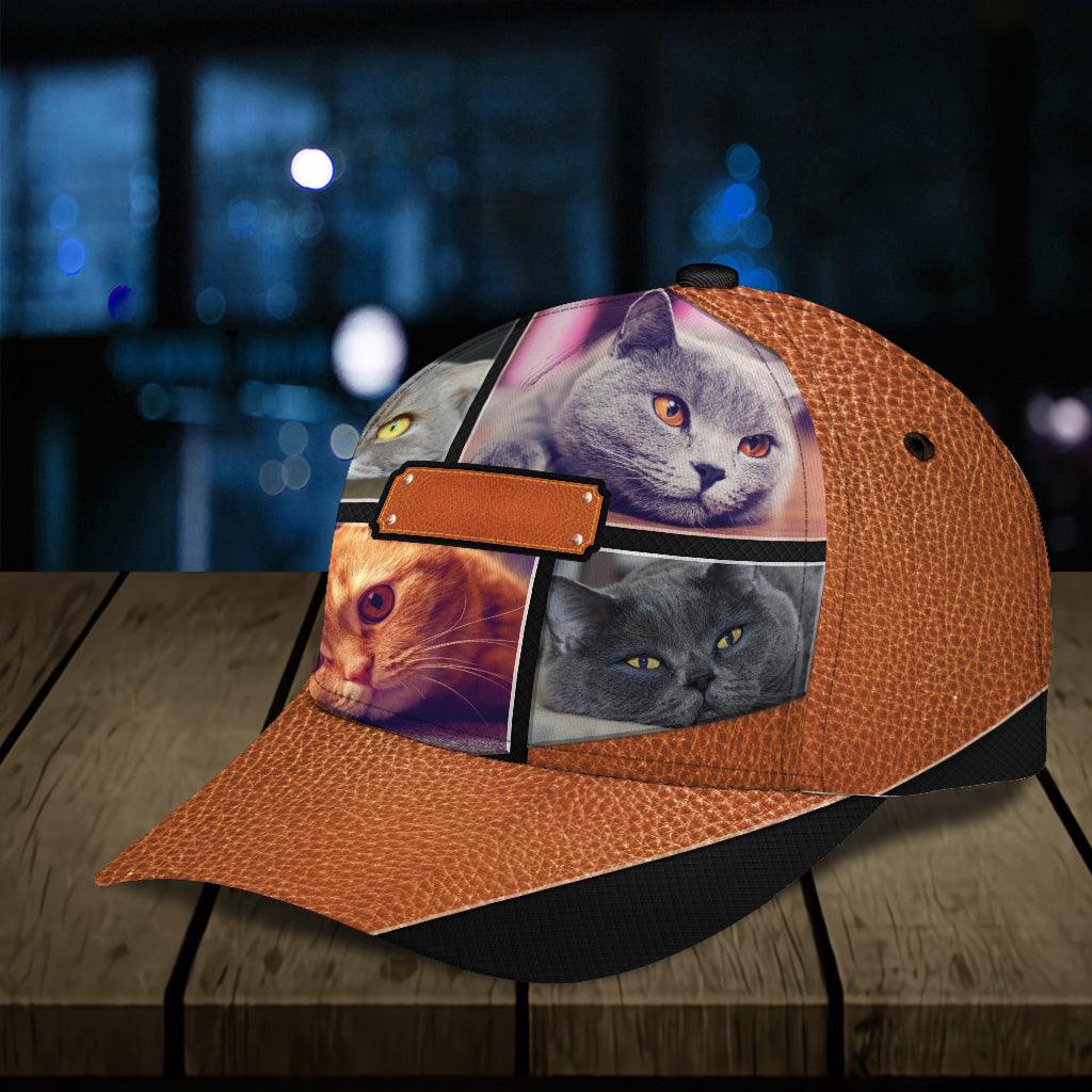 Personalized Cat Classic Cap, Personalized Gift for Cat Lovers, Cat Mom, Cat Dad Trucker Hats Custom Hats Gifts For Men & Women