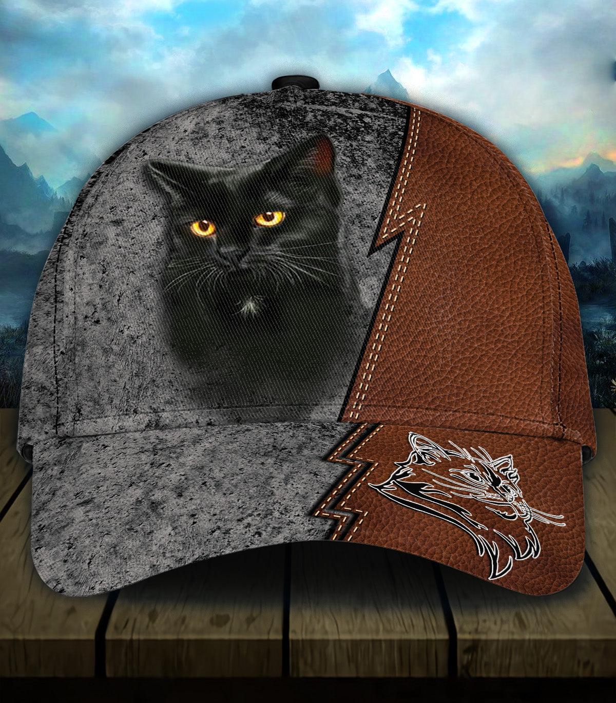 Personalized Cat Classic Cap, Personalized Gift for Cat Lovers, Cat Mom, Cat Dad Trucker Hats Custom Hats Gifts For Men & Women