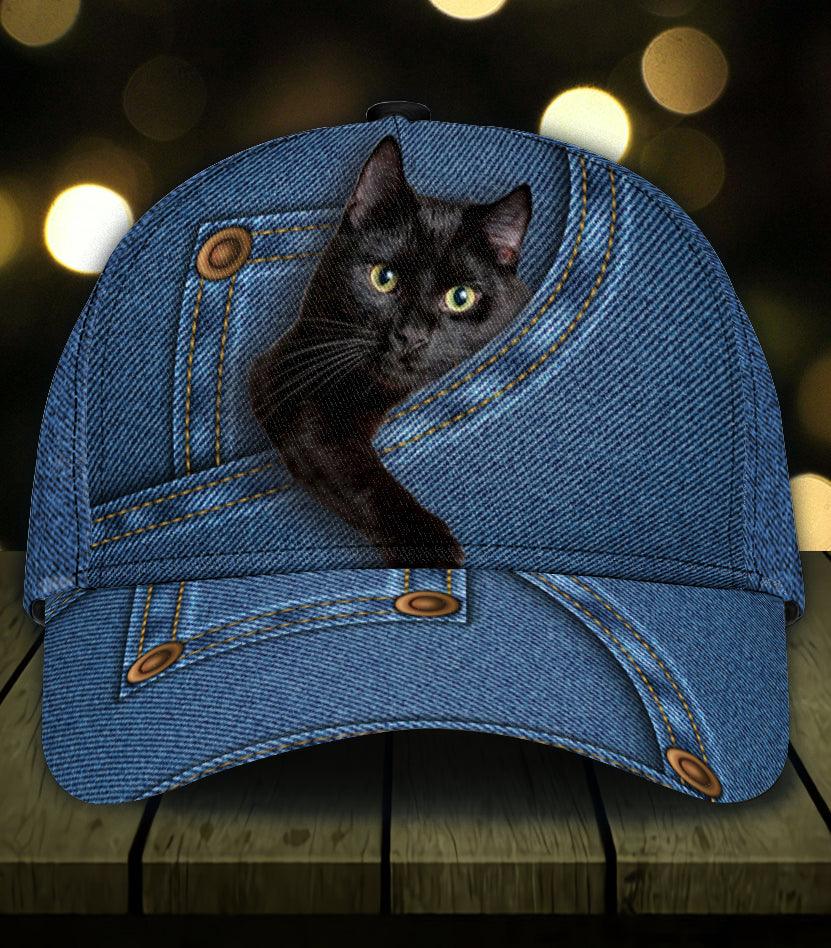 Personalized Cat Classic Cap, Personalized Gift for Cat Lovers, Cat Mom, Cat Dad Trucker Hats Custom Hats Gifts For Men & Women