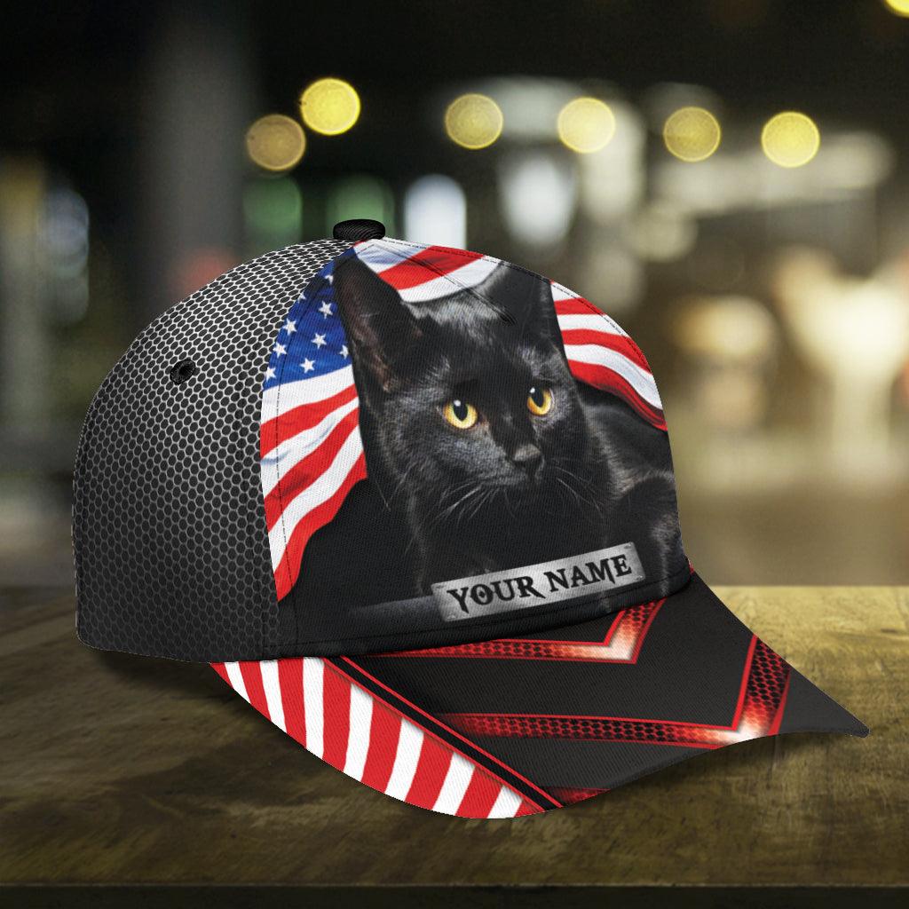 Personalized Cat Classic Cap, Personalized Gift for Cat Lovers, Cat Mom, Cat Dad Trucker Hats Custom Hats Gifts For Men & Women