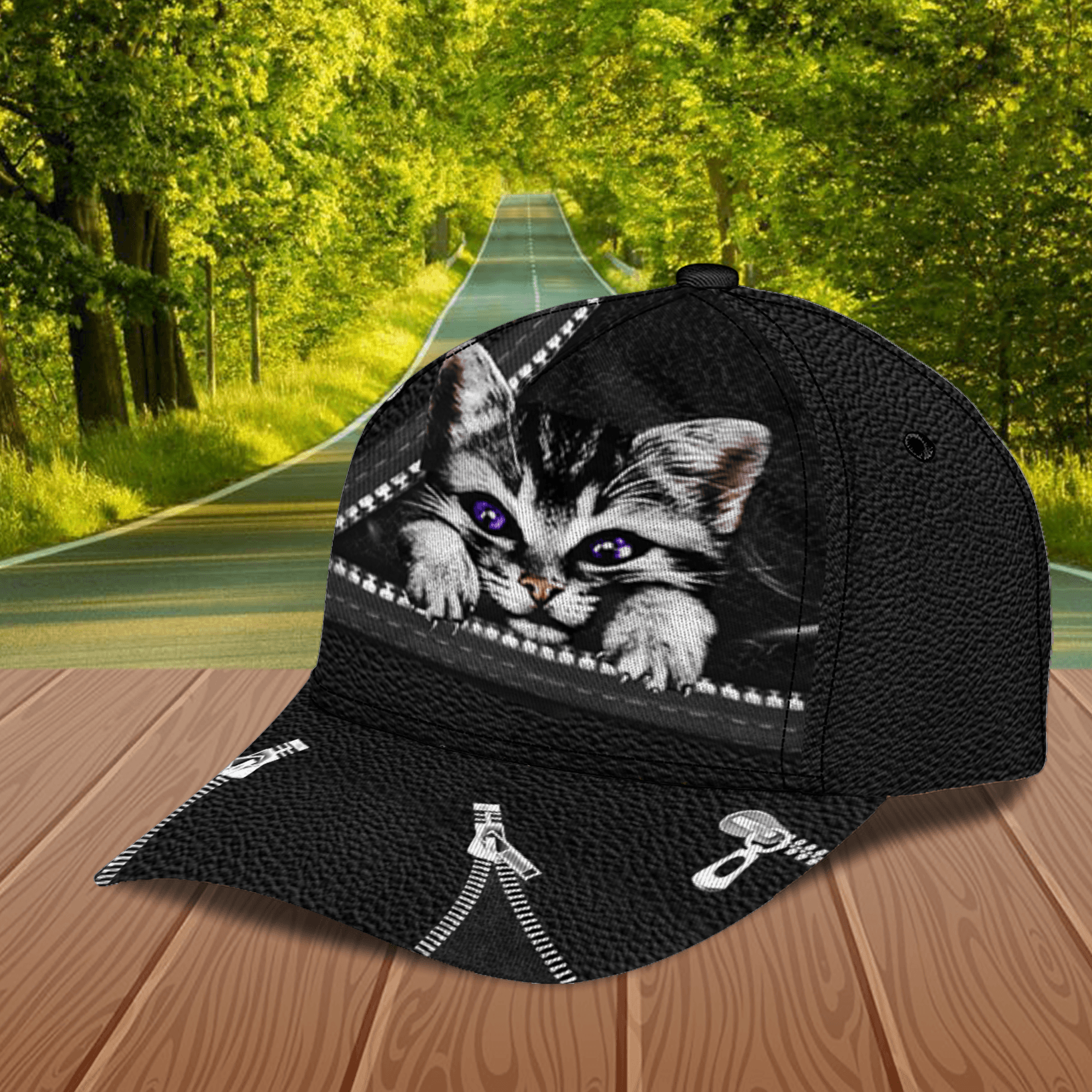 Personalized Cat Classic Cap, Personalized Gift for Cat Lovers, Cat Mom, Cat Dad Trucker Hats Custom Hats Gifts For Men & Women