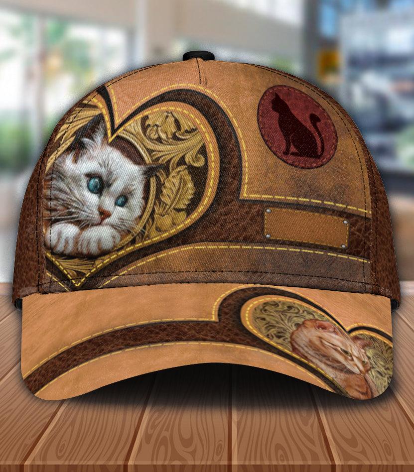 Personalized Cat Classic Cap, Personalized Gift for Cat Lovers, Cat Mom, Cat Dad Trucker Hats Custom Hats Gifts For Men & Women