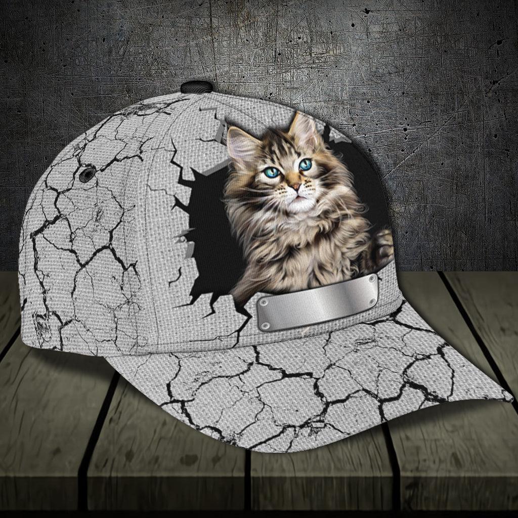 Personalized Cat Classic Cap, Personalized Gift for Cat Lovers, Cat Mom, Cat Dad Trucker Hats Custom Hats Gifts For Men & Women