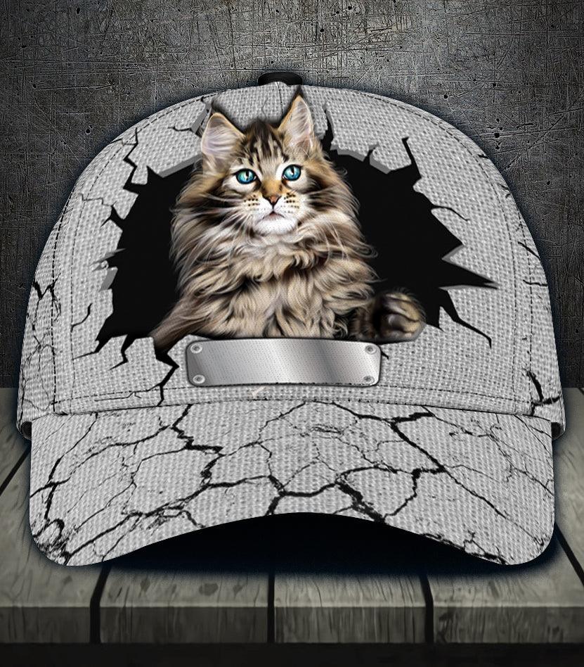 Personalized Cat Classic Cap, Personalized Gift for Cat Lovers, Cat Mom, Cat Dad Trucker Hats Custom Hats Gifts For Men & Women