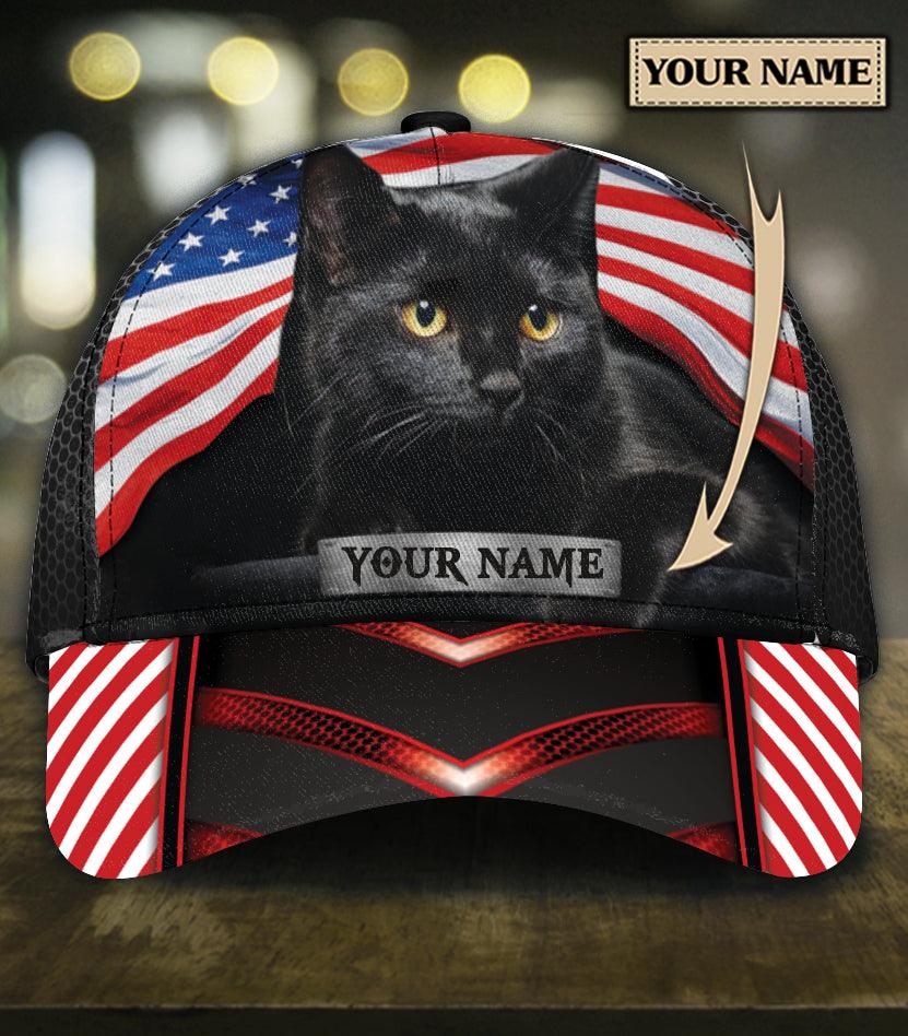 Personalized Cat Classic Cap, Personalized Gift for Cat Lovers, Cat Mom, Cat Dad Trucker Hats Custom Hats Gifts For Men & Women