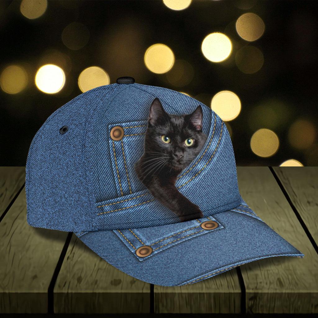 Personalized Cat Classic Cap, Personalized Gift for Cat Lovers, Cat Mom, Cat Dad Trucker Hats Custom Hats Gifts For Men & Women