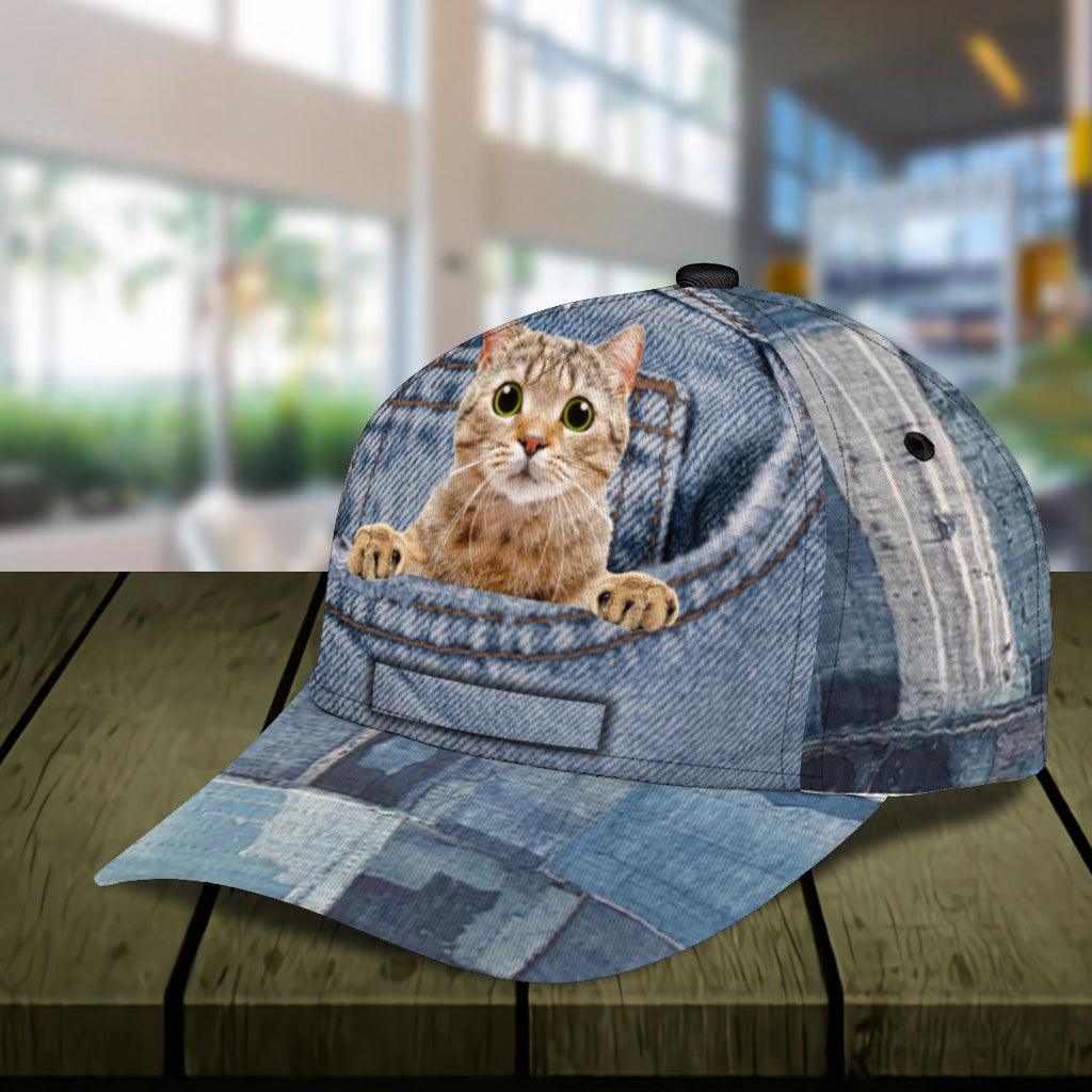 Personalized Cat Classic Cap, Personalized Gift for Cat Lovers, Cat Mom, Cat Dad Trucker Hats Custom Hats Gifts For Men & Women