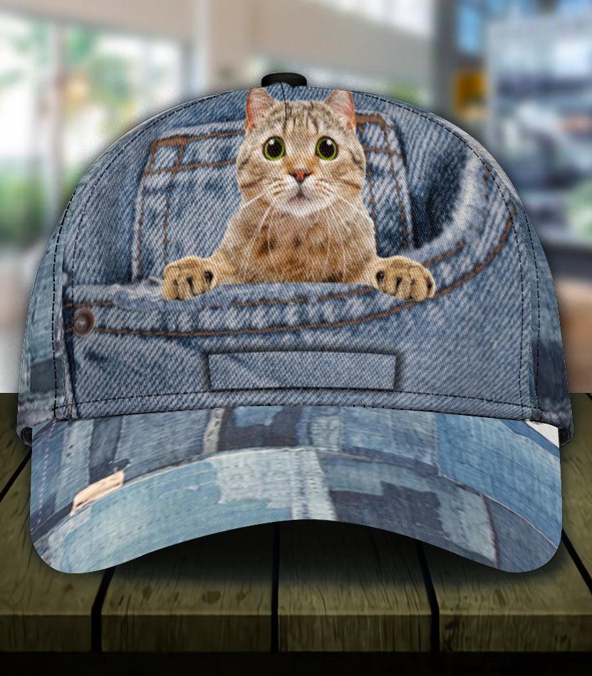 Personalized Cat Classic Cap, Personalized Gift for Cat Lovers, Cat Mom, Cat Dad Trucker Hats Custom Hats Gifts For Men & Women