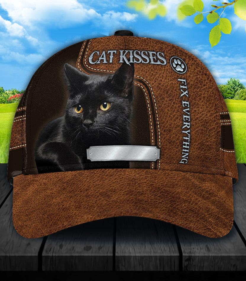 Personalized Cat Classic Cap, Personalized Gift for Cat Lovers, Cat Mom, Cat Dad Trucker Hats Custom Hats Gifts For Men & Women