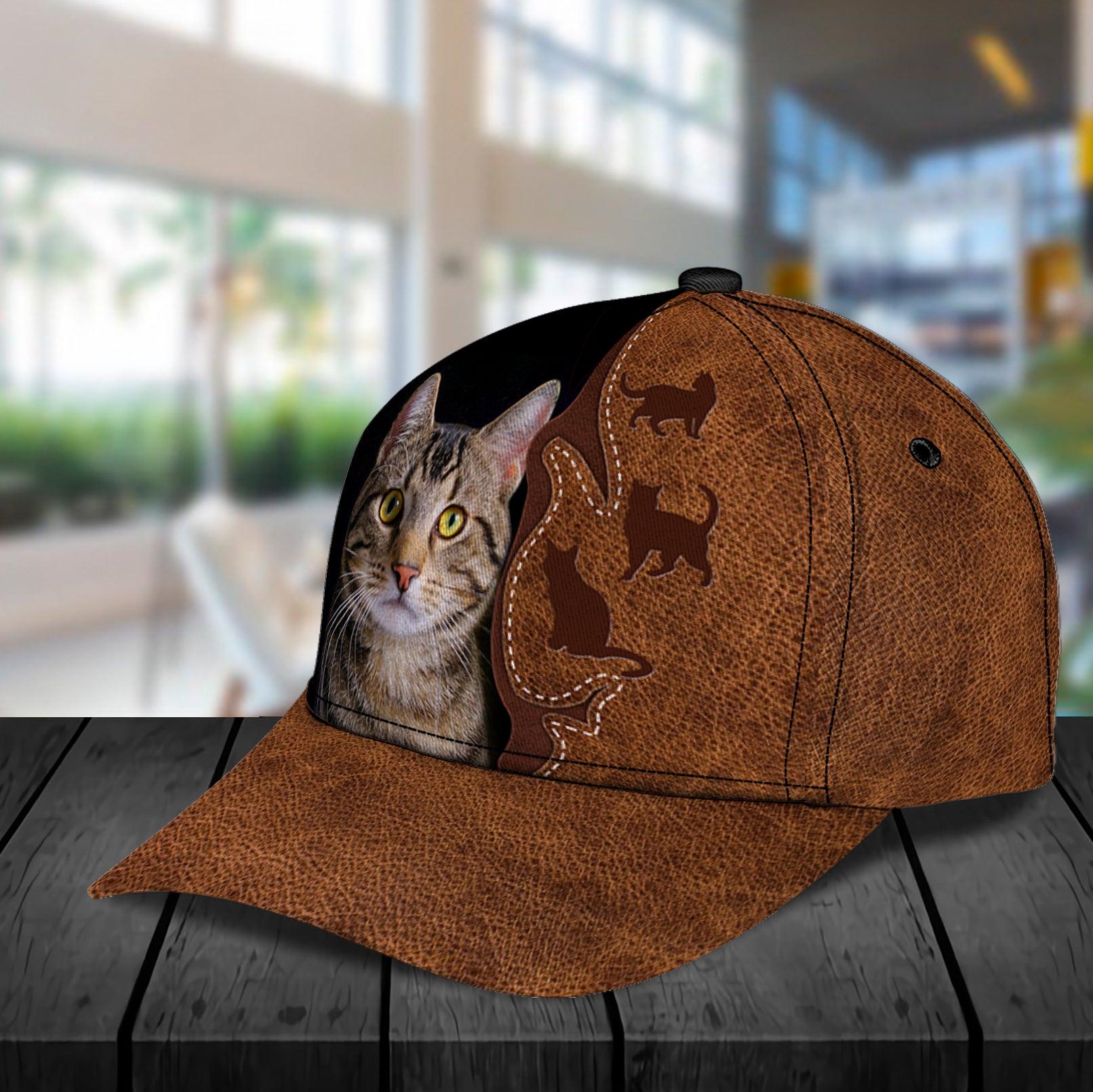 Personalized Cat Classic Cap, Personalized Gift for Cat Lovers, Cat Mom, Cat Dad Trucker Hats Custom Hats Gifts For Men & Women