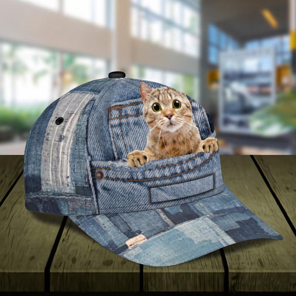 Personalized Cat Classic Cap, Personalized Gift for Cat Lovers, Cat Mom, Cat Dad Trucker Hats Custom Hats Gifts For Men & Women