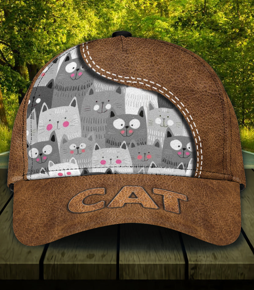 Personalized Cat Classic Cap, Personalized Gift for Cat Lovers, Cat Mom, Cat Dad Trucker Hats Custom Hats Gifts For Men & Women