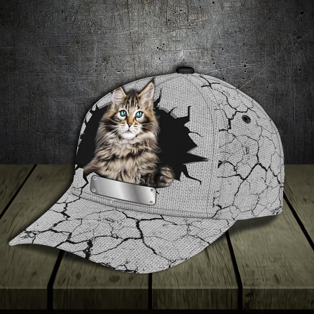 Personalized Cat Classic Cap, Personalized Gift for Cat Lovers, Cat Mom, Cat Dad Trucker Hats Custom Hats Gifts For Men & Women