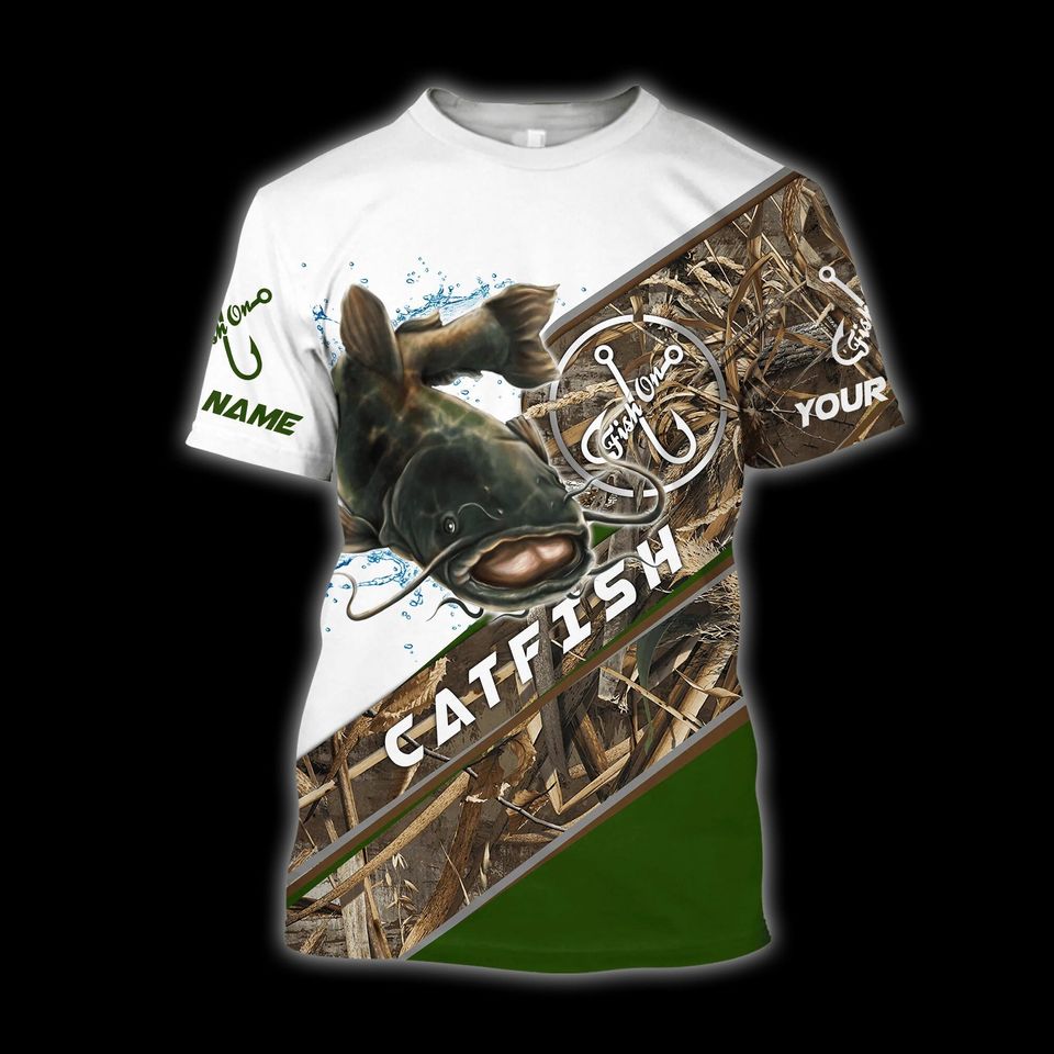 Personalized Catfish Fishing Hoodie 3D Sweatshirt - Image 2