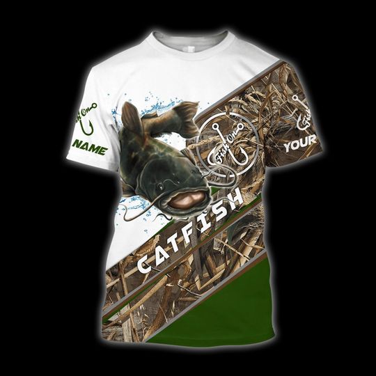 Personalized Catfish Fishing Hoodie 3D Sweatshirt - Image 5