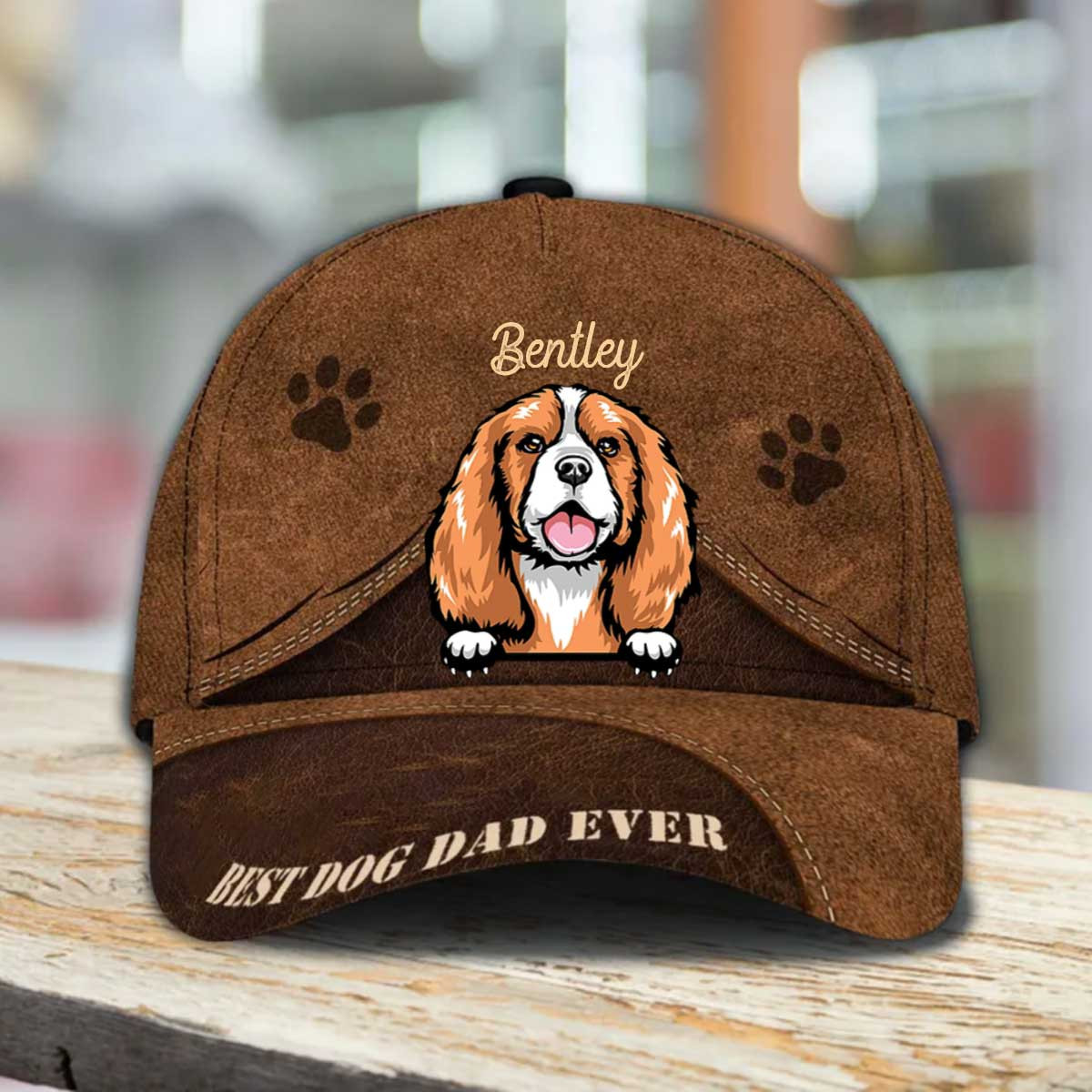 Personalized Cavalier King Charles Spaniel Hat, Custom Photo Cavalier King Charles Spaniel 3D Cap Trucker Hats Custom Hats Gifts For Men & Women
