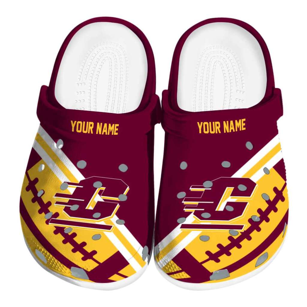 Personalized Central Michigan Chippewas Football Motif ClogTVC1801802