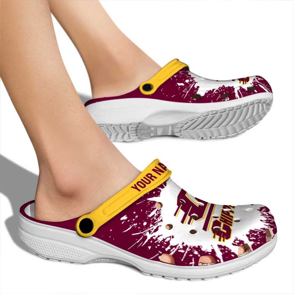 Personalized Central Michigan Chippewas Splash Art ClogTVC1801747 - Image 2