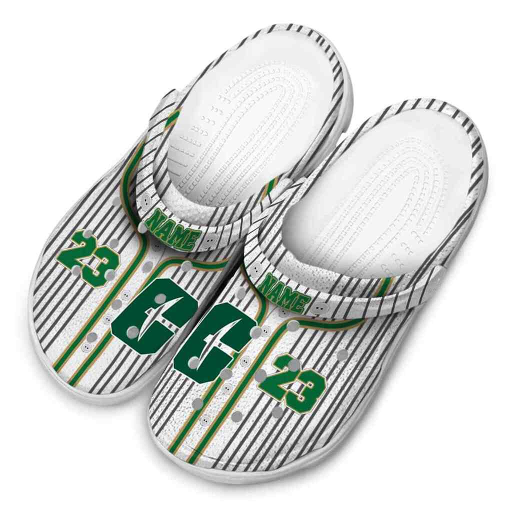 Personalized Charlotte 49ers Pinstripe Pattern ClogTVC1801747 - Image 4