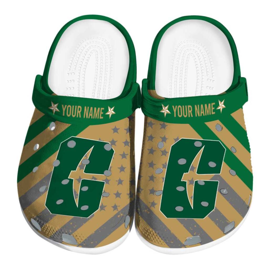 Personalized Charlotte 49ers Star-Spangled Graphic ClogTVC1801805