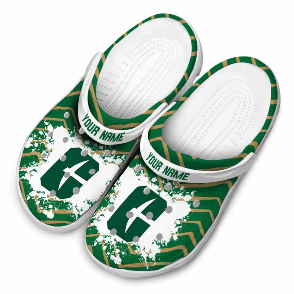 Personalized Charlotte 49ers Zigzag Paint Burst ClogTVC1801779 - Image 4
