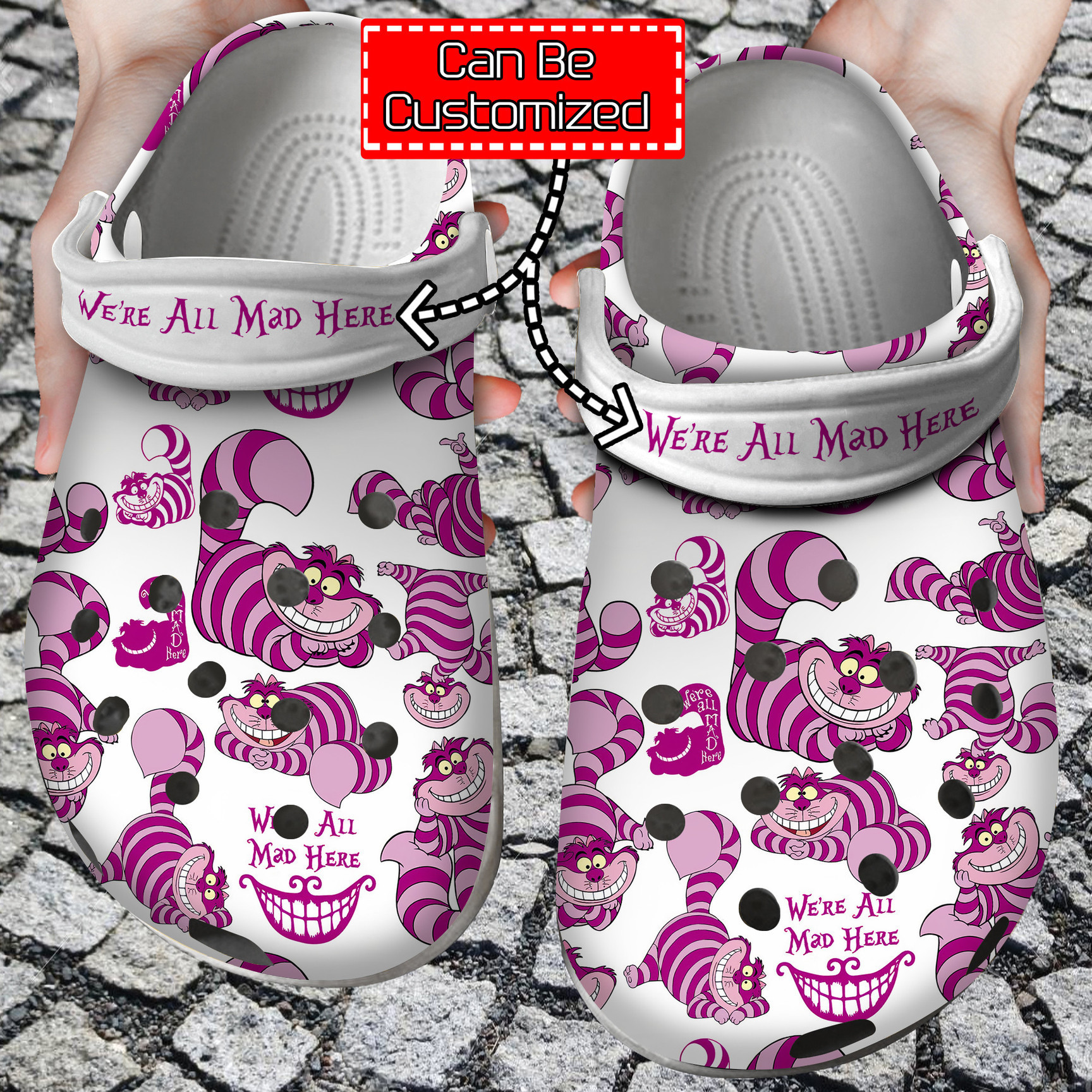 Personalized Cheshire Cat Cute clog Shoes Cat