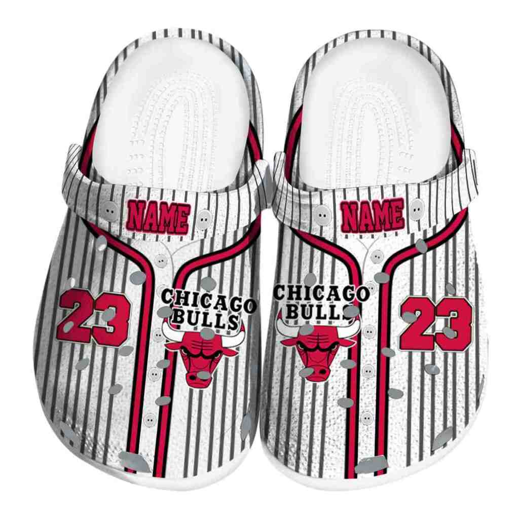 Personalized Chicago Bulls Pinstripe Pattern ClogTVC1801915