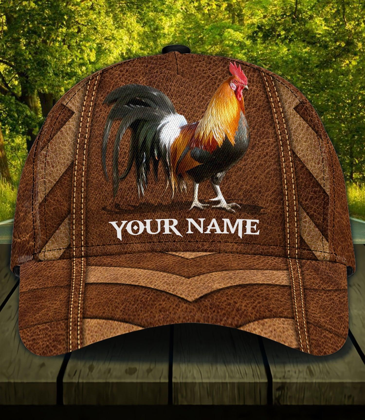 Personalized Chicken Classic Cap, Personalized Gift for Farmers, Cow Lovers, Chicken Lovers Trucker Hats Custom Hats Gifts For Men & Women