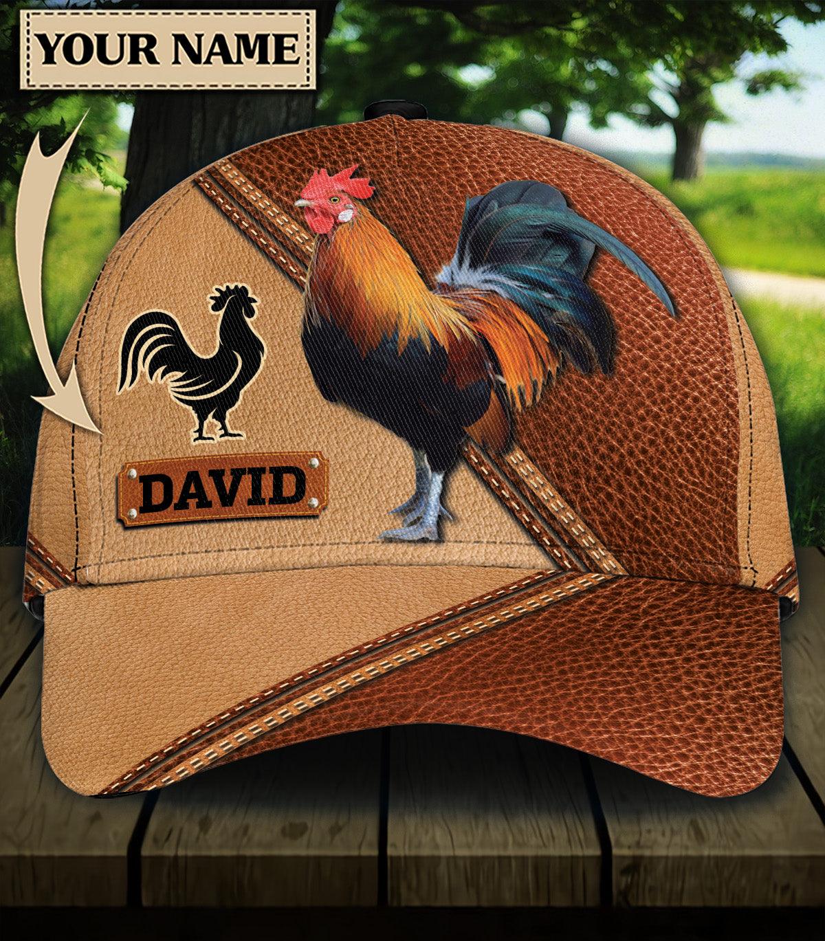 Personalized Chicken Classic Cap, Personalized Gift for Farmers, Cow Lovers, Chicken Lovers Trucker Hats Custom Hats Gifts For Men & Women