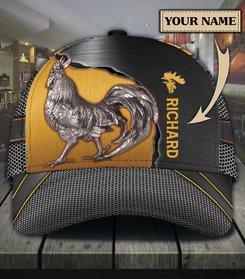 Personalized Chicken Classic Cap, Personalized Gift for Farmers, Cow Lovers, Chicken Lovers Trucker Hats Custom Hats Gifts For Men & Women