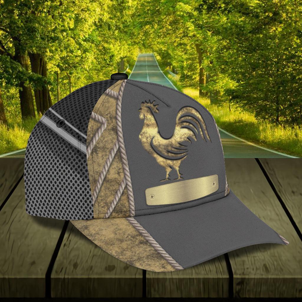 Personalized Chicken Classic Cap, Personalized Gift for Farmers, Cow Lovers, Chicken Lovers Trucker Hats Custom Hats Gifts For Men & Women