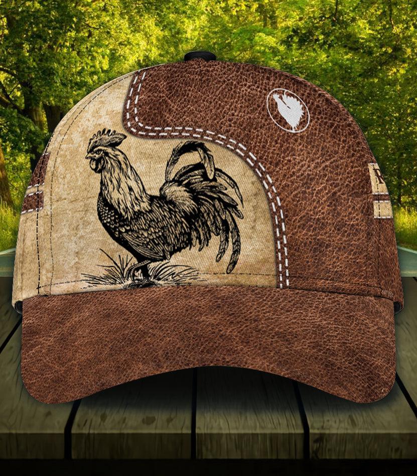 Personalized Chicken Classic Cap, Personalized Gift for Farmers, Cow Lovers, Chicken Lovers Trucker Hats Custom Hats Gifts For Men & Women