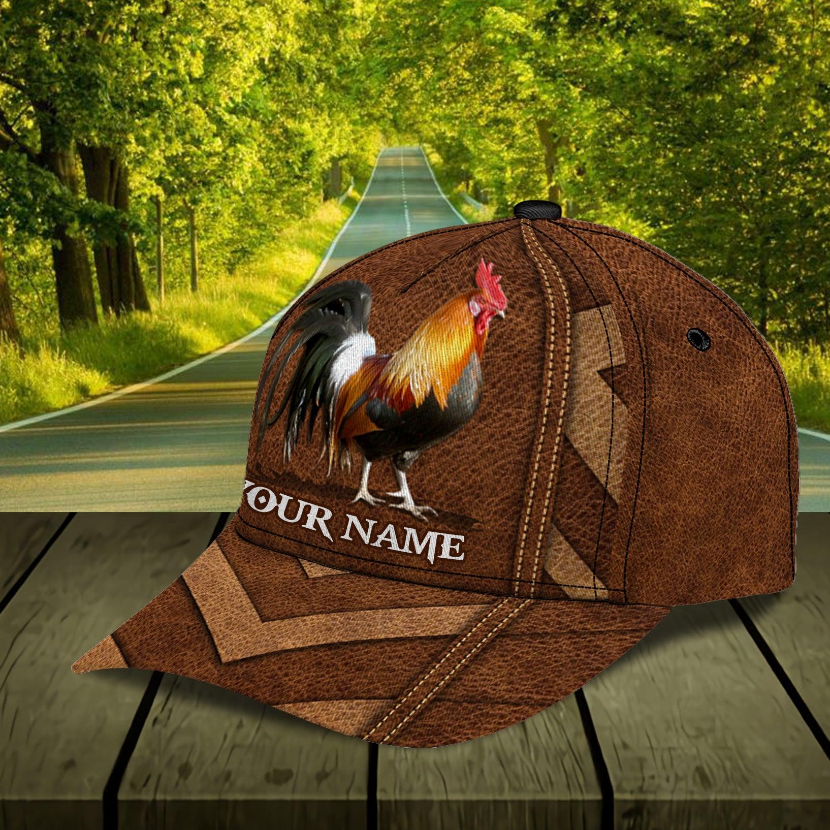 Personalized Chicken Classic Cap, Personalized Gift for Farmers, Cow Lovers, Chicken Lovers Trucker Hats Custom Hats Gifts For Men & Women